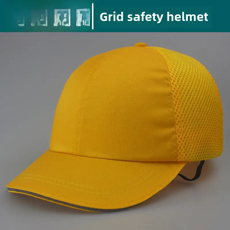 Red 6-Pore Baseball Safety Cap ABS Shell