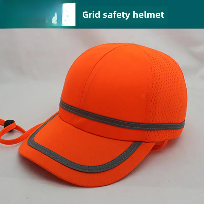 Red 6-Pore Baseball Safety Cap ABS Shell