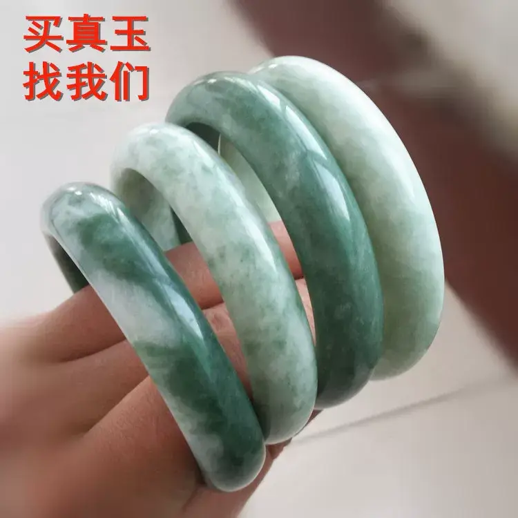 Natural Guizhou Jade Light Green Bracelet for Women — feature 11