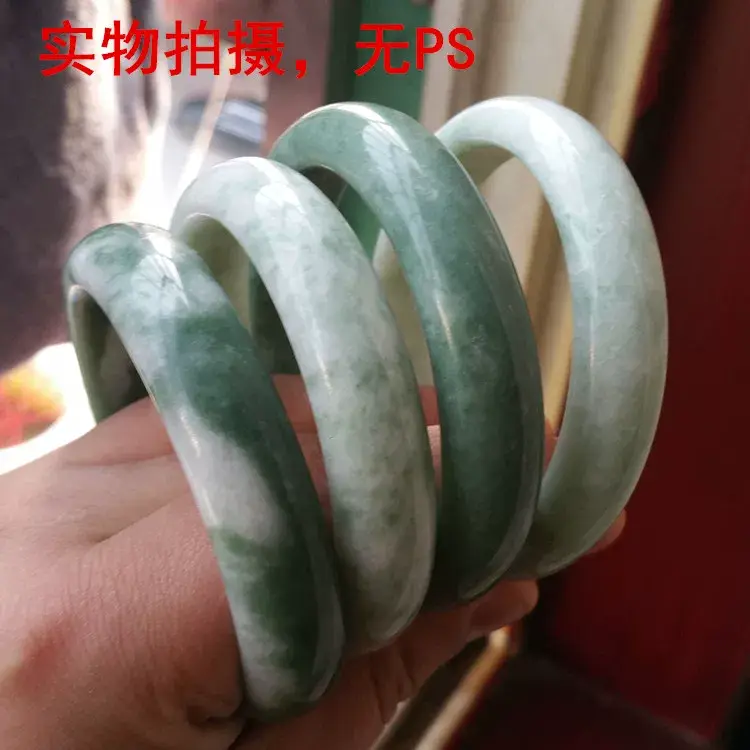 Natural Guizhou Jade Light Green Bracelet for Women — feature 18