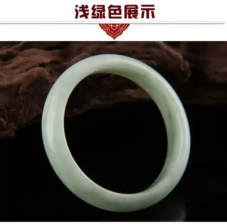 Natural Guizhou Jade Light Green Bracelet for Women — feature 19