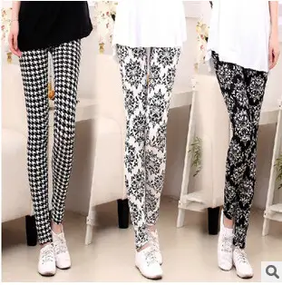 Korean Style Printed Leggings Women's Ankle Length - Image 8