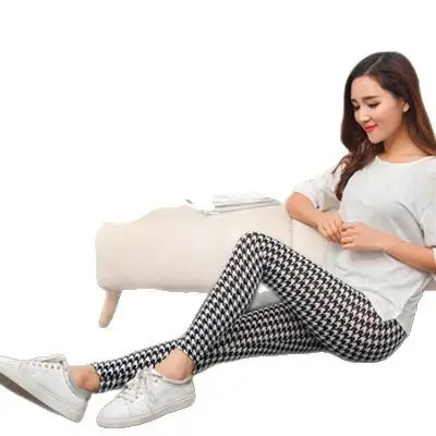 Korean Style Printed Leggings Women's Ankle Length - Image 11