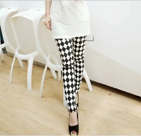 Korean Style Printed Leggings Women's Ankle Length - Image 3