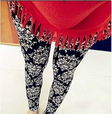 Korean Style Printed Leggings Women's Ankle Length - Image 4