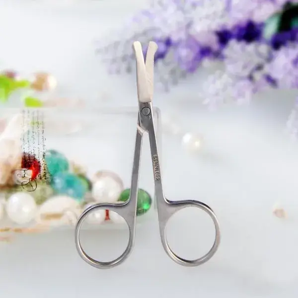 Stainless Steel Eyebrow Scissors Double Precision - Image 2