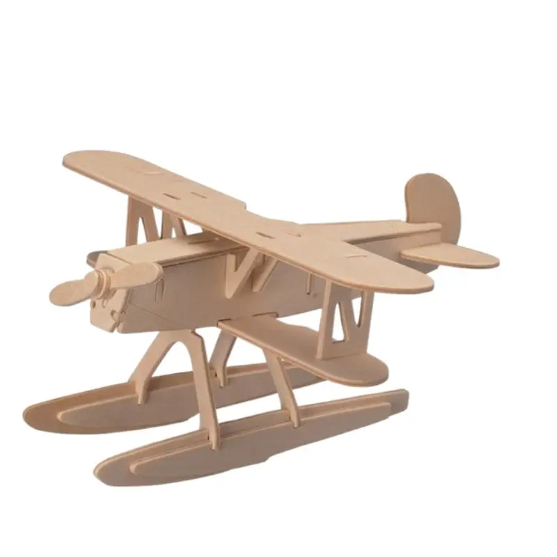 Wooden Helicopter Toy for Kids 3D Jigsboard Toys