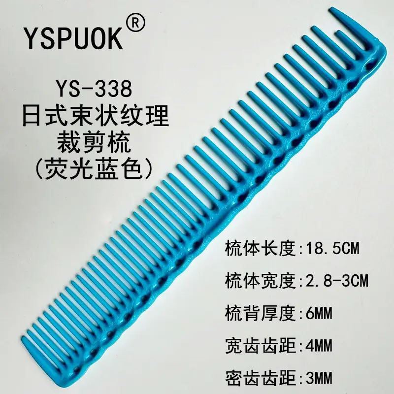 YSPUOK YS-339 Plastic Hair Cutting Comb Purple - Image 79