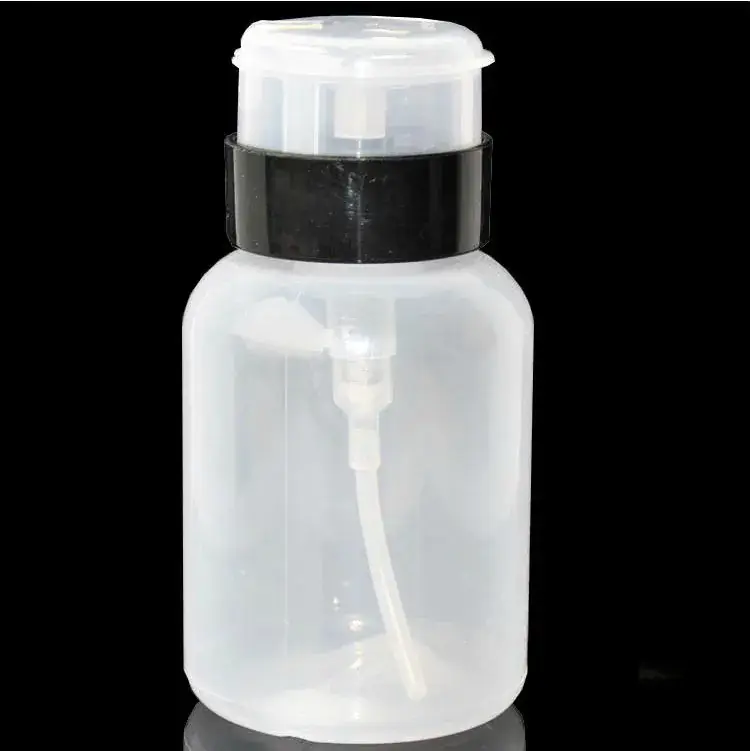 210ml Press Empty Nail Suction Bottle with Lock