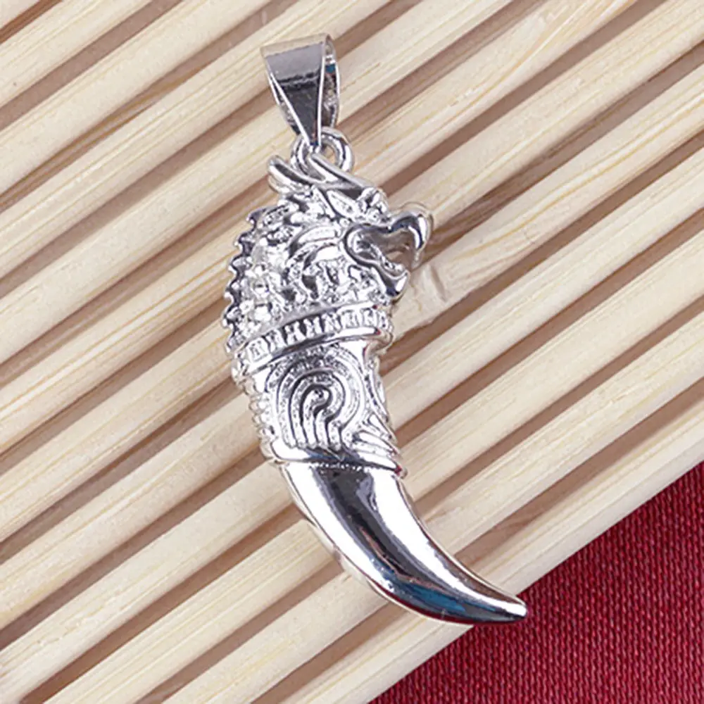 Wei Hua Silver Plated Korean Spike Pendant for Men