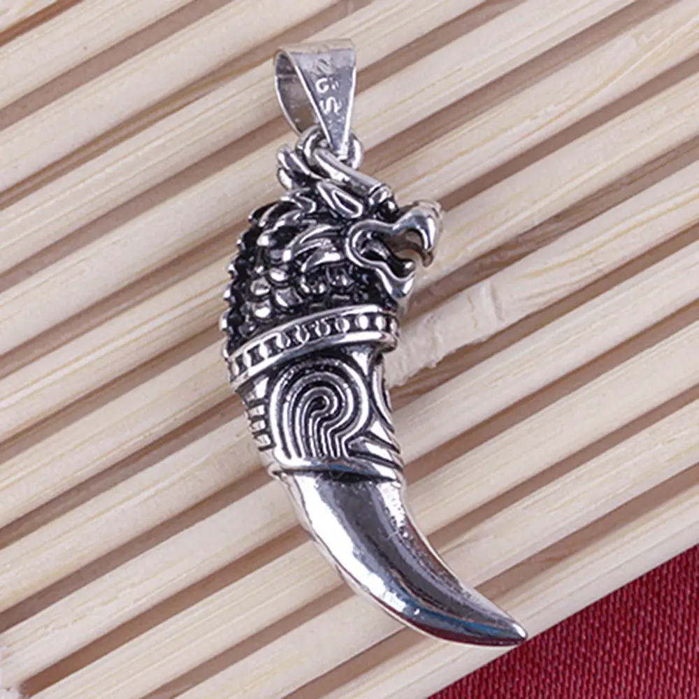 Wei Hua Silver Plated Korean Spike Pendant for Men