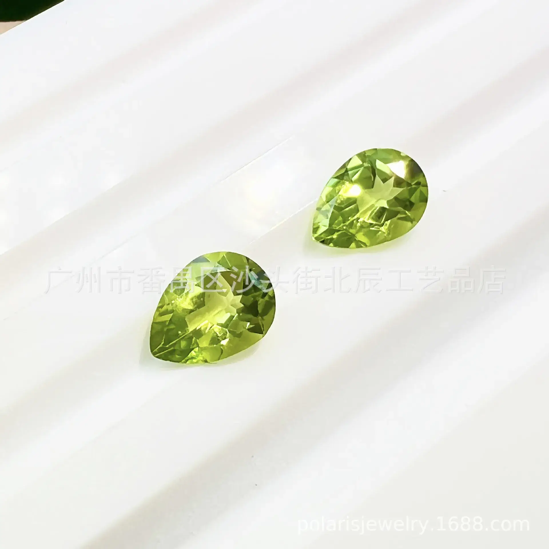 Natural Olivine Drop Shaped Crystal Stones 3x4mm-8x12mm — feature 4