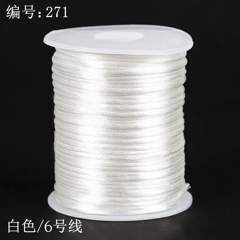 Blue 6-Wire Braided Rope for Jewelry & Home Use