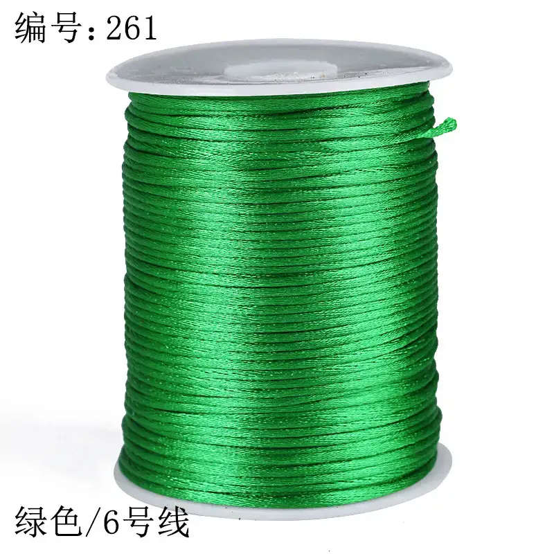 Blue 6-Wire Braided Rope for Jewelry & Home Use