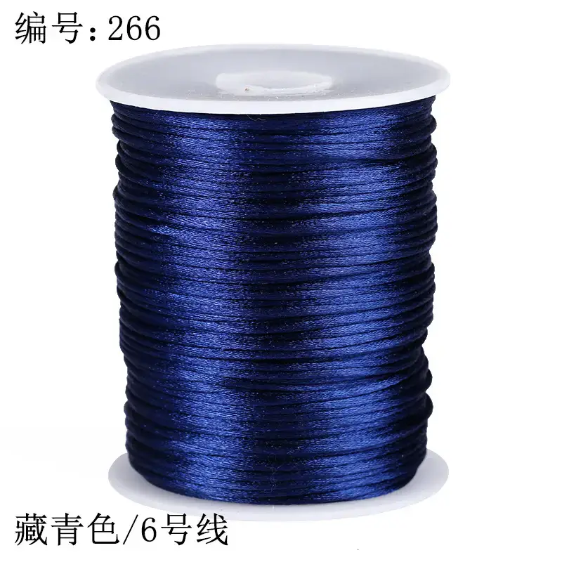 Blue 6-Wire Braided Rope for Jewelry & Home Use
