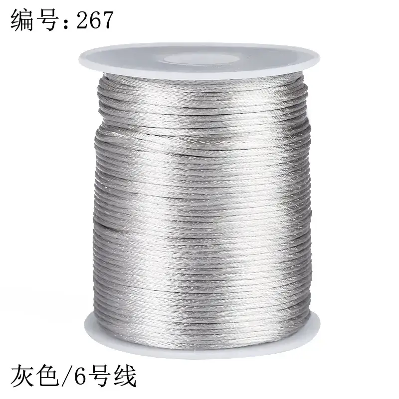 Blue 6-Wire Braided Rope for Jewelry & Home Use