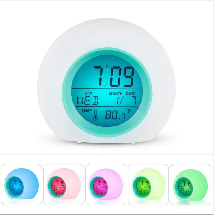 Spherical Alarm Clock with Red Light & Digital Display - Image 5
