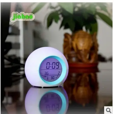 Spherical Alarm Clock with Red Light & Digital Display - Image 6