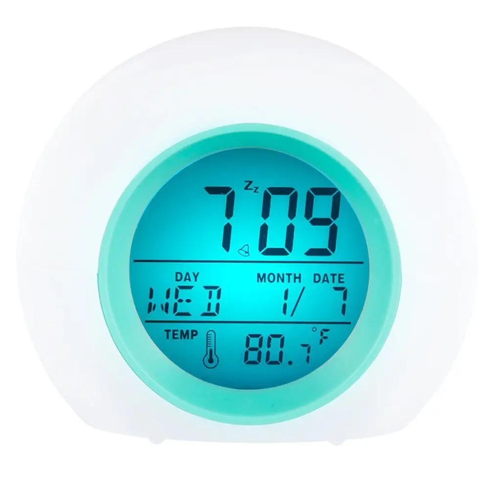 Spherical Alarm Clock with Red Light & Digital Display - Image 8
