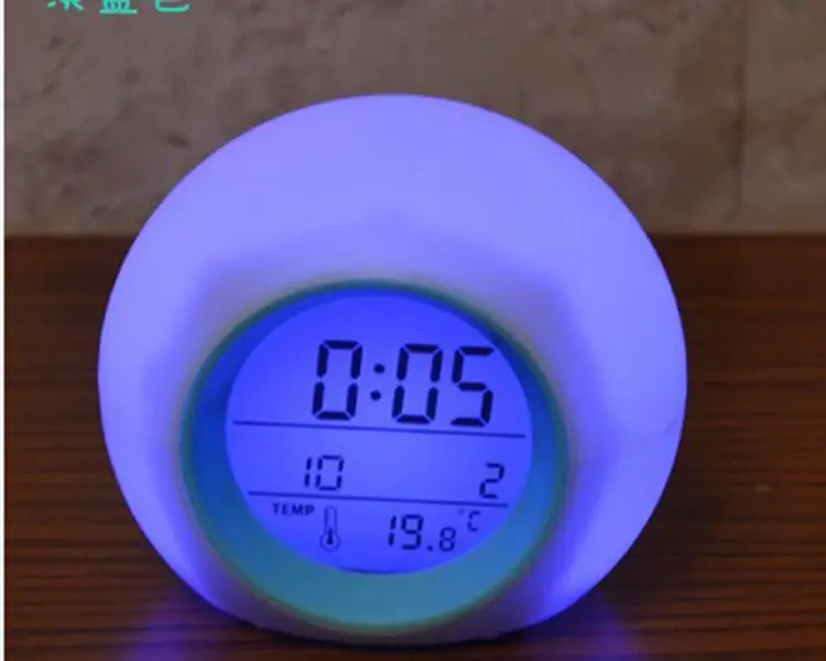 Spherical Alarm Clock with Red Light & Digital Display — feature 6