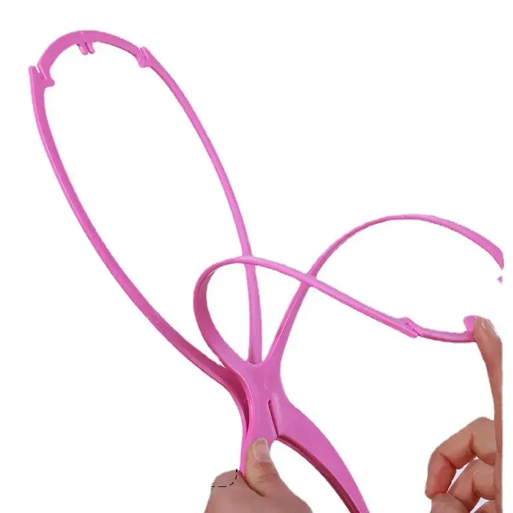 Pink Adjustable Wig Stand for Wigs