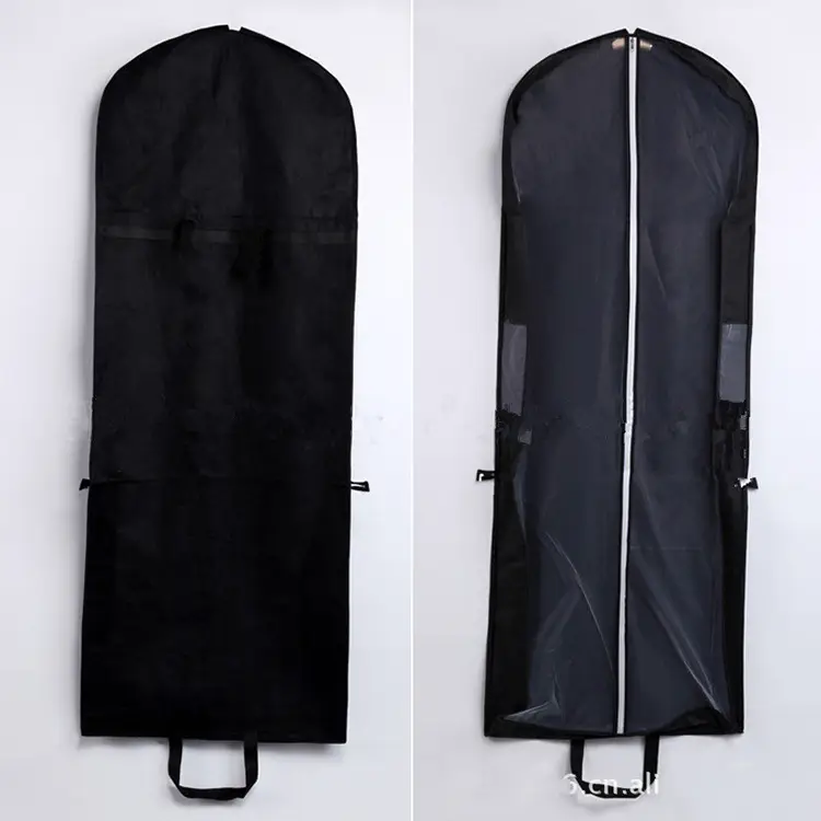 Red Foldable Wedding Dress Dust Cover with Hanger - Image 10