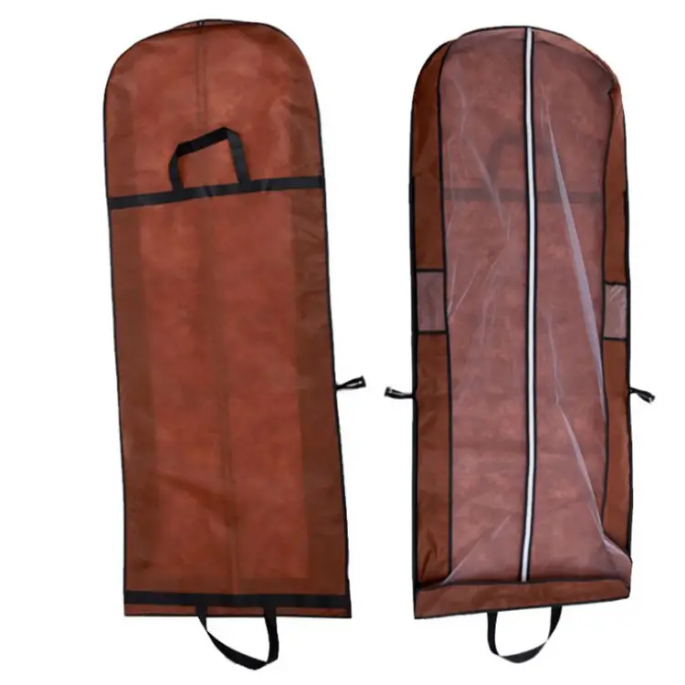 Red Foldable Wedding Dress Dust Cover with Hanger - Image 7