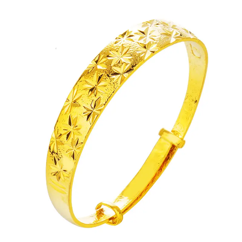 Vietnamese Sand Gold Push-Pull Bracelet for Women - Image 6