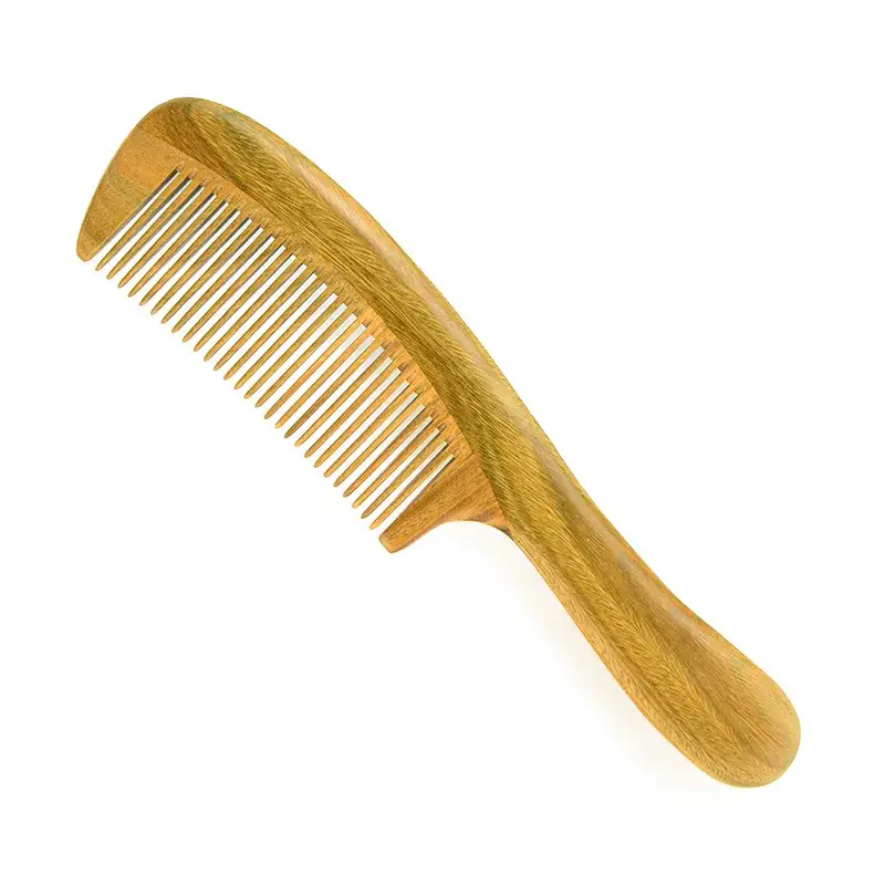Green Sandalwood Hair Comb for Women