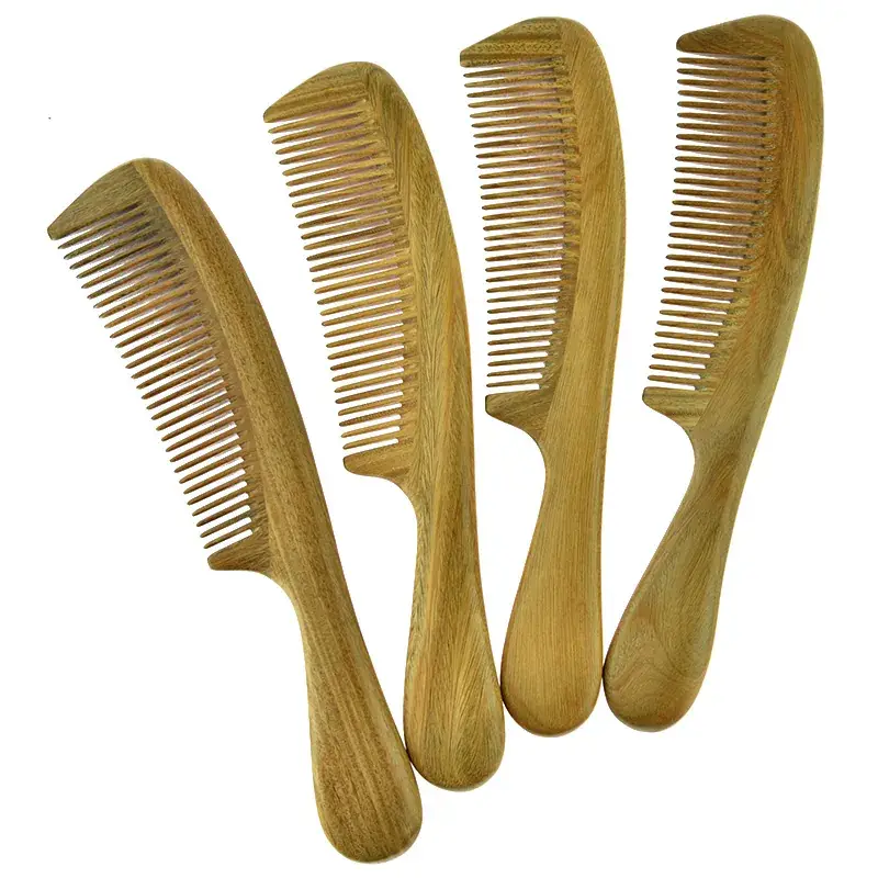 Green Sandalwood Hair Comb for Women
