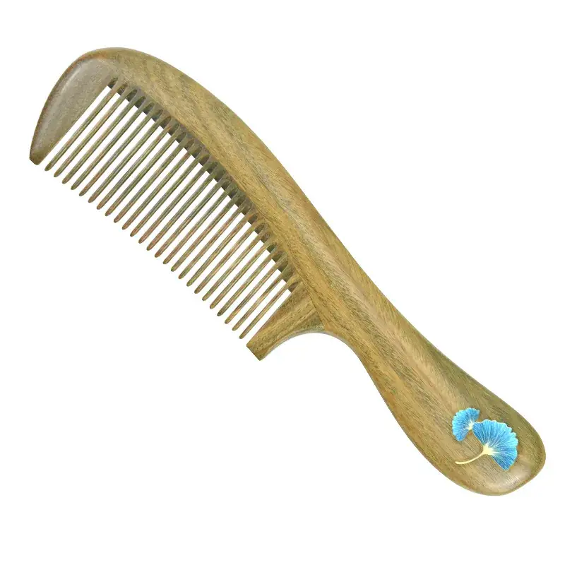 Green Sandalwood Hair Comb for Women