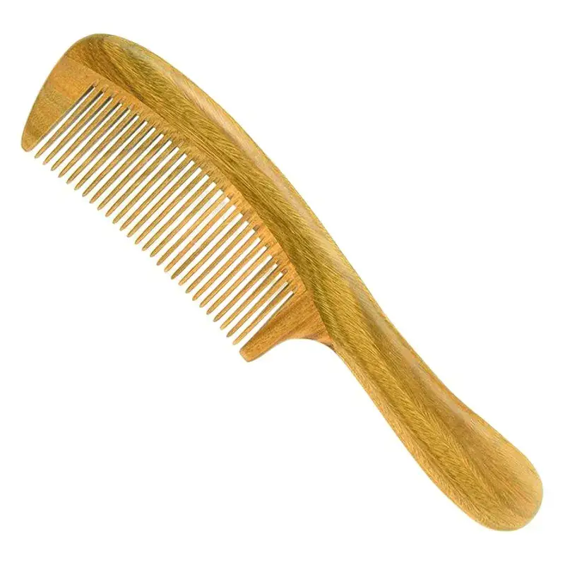 Green Sandalwood Hair Comb for Women
