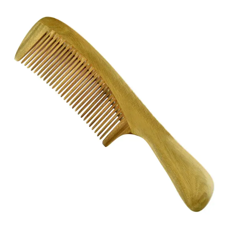 Green Sandalwood Hair Comb for Women