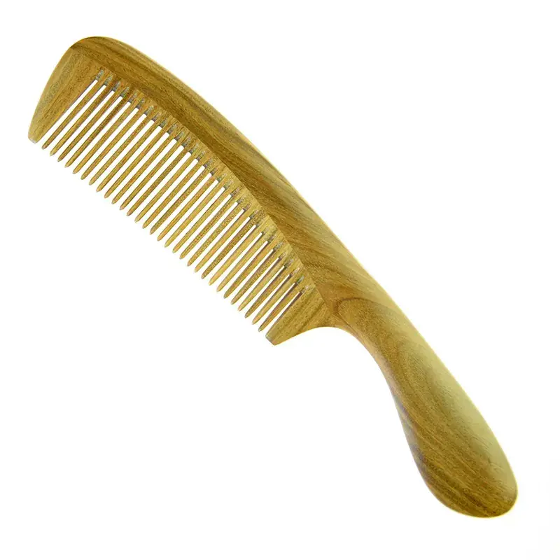 Green Sandalwood Hair Comb for Women
