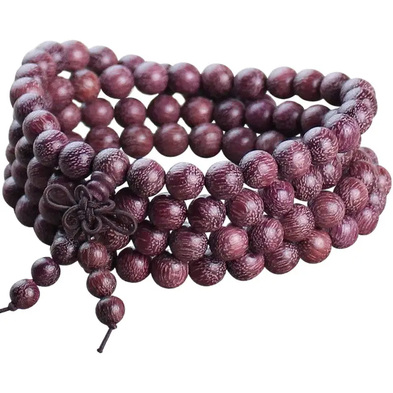 Purple Core Hematone Wood Bracelet Beads for Men Women