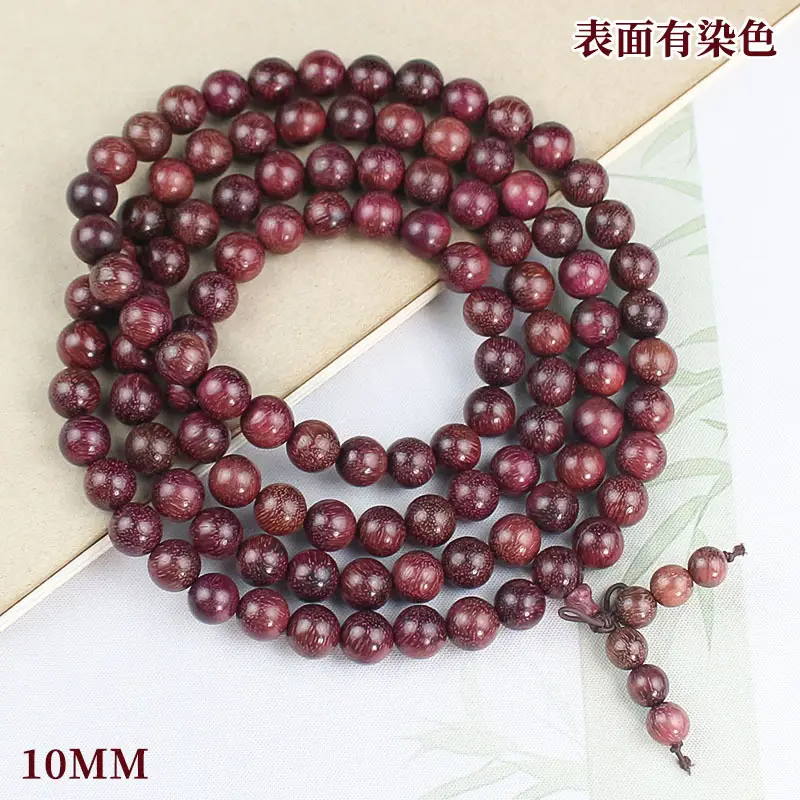 Purple Core Hematone Wood Bracelet Beads for Men Women