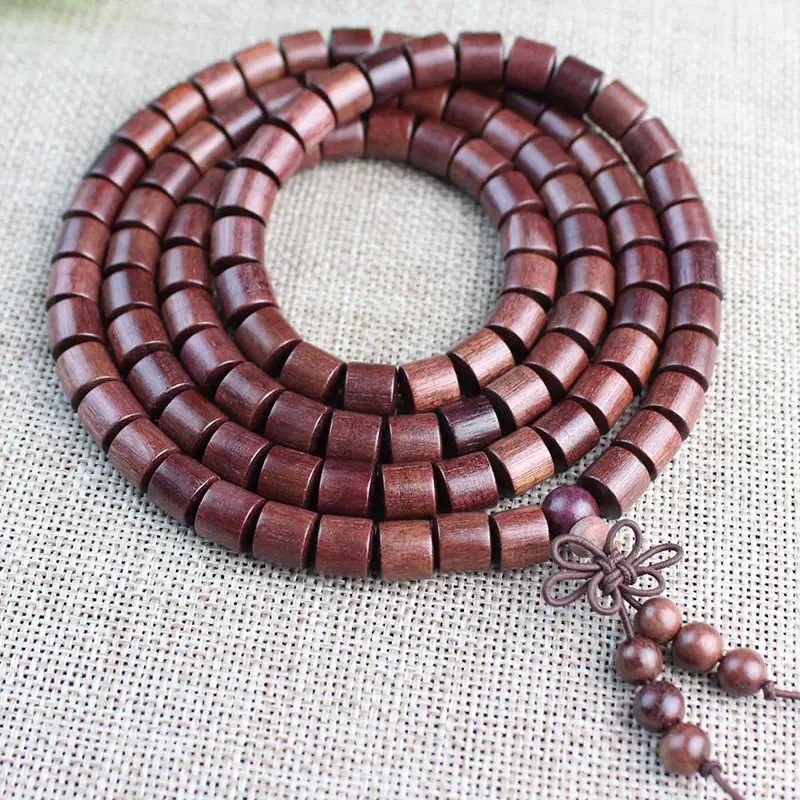 Purple Core Hematone Wood Bracelet Beads for Men Women