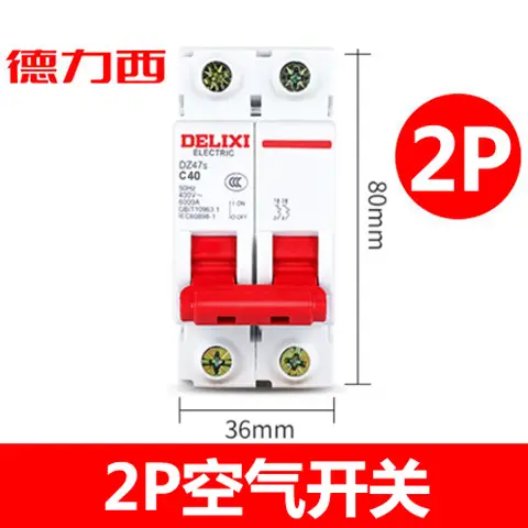 Delixi DZ47S Air Switch 63A Main Breaker 2P3P4P Electrician - Image 22