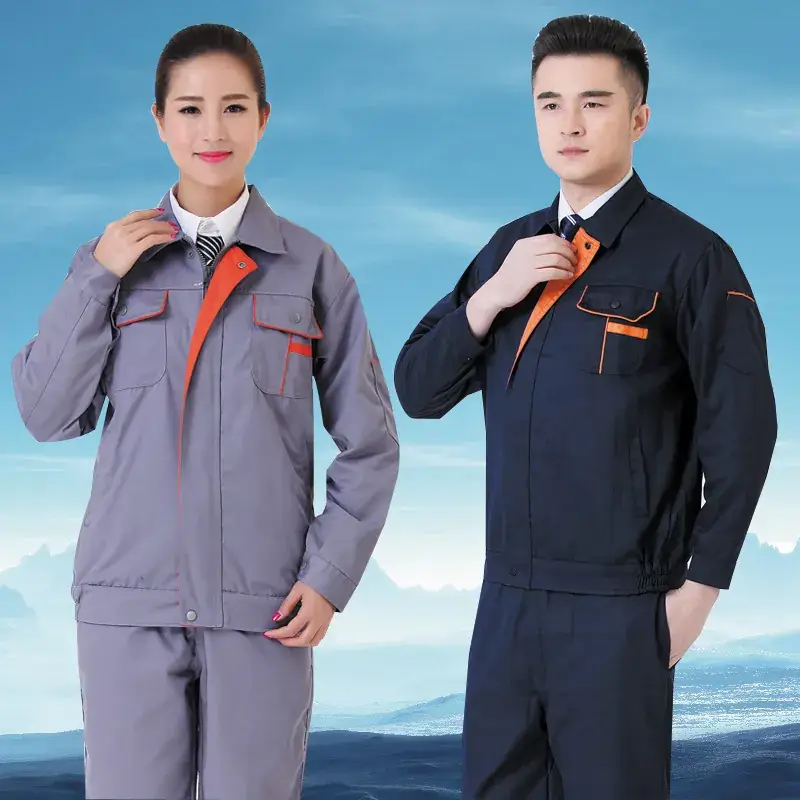 Long Sleeve Labor Protection Work Clothes Set Male Work Uniform Engineering Clothes Workshop Factory Clothes Work Clothes Labor Protection Work Clothes - Image 2