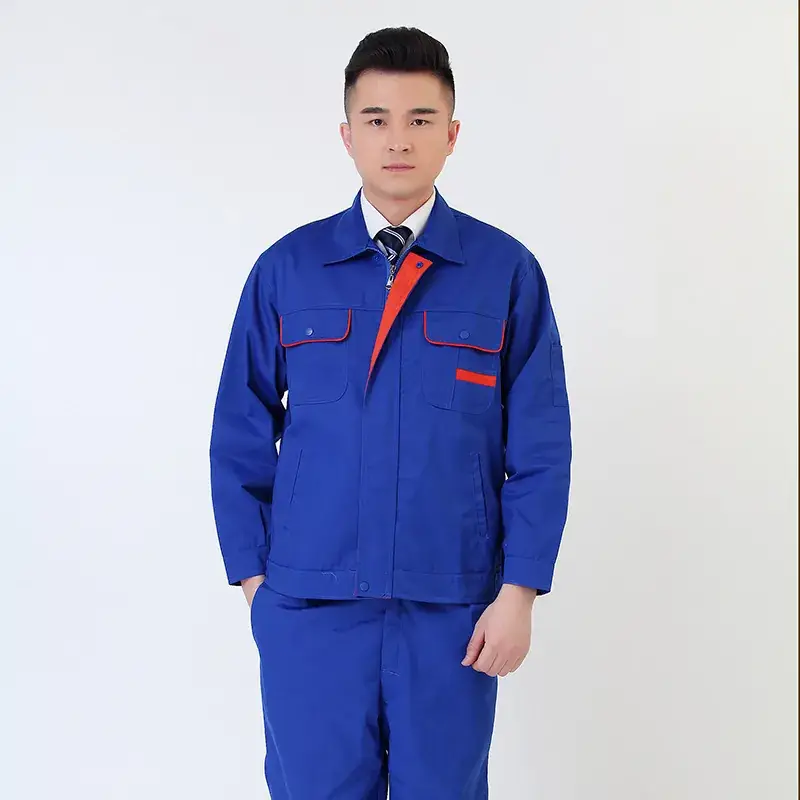 Long Sleeve Labor Protection Work Clothes Set Male Work Uniform Engineering Clothes Workshop Factory Clothes Work Clothes Labor Protection Work Clothes - Image 3