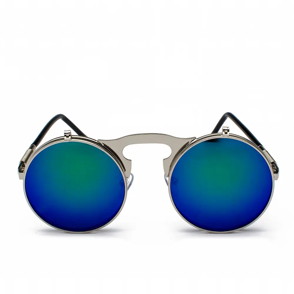 Jet 3057 Retro Metal Flip Sunglasses Prince Mirror - Image 6