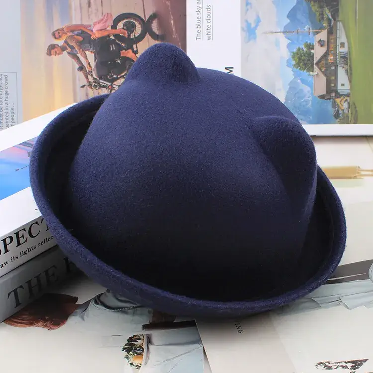 Red Wool Top Hat for Men Women Winter - Image 18