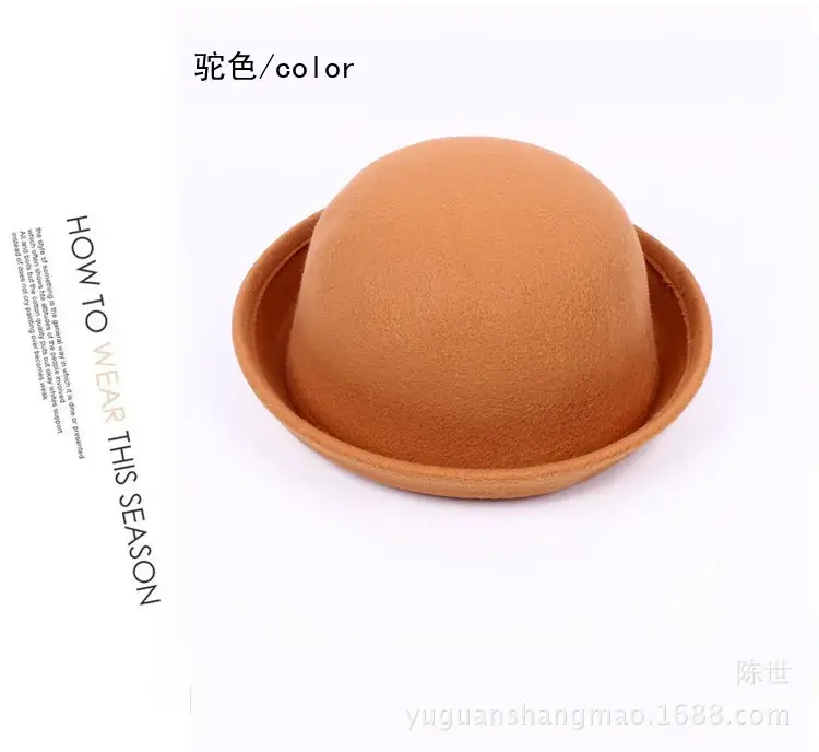 Red Wool Top Hat for Men Women Winter - Image 2