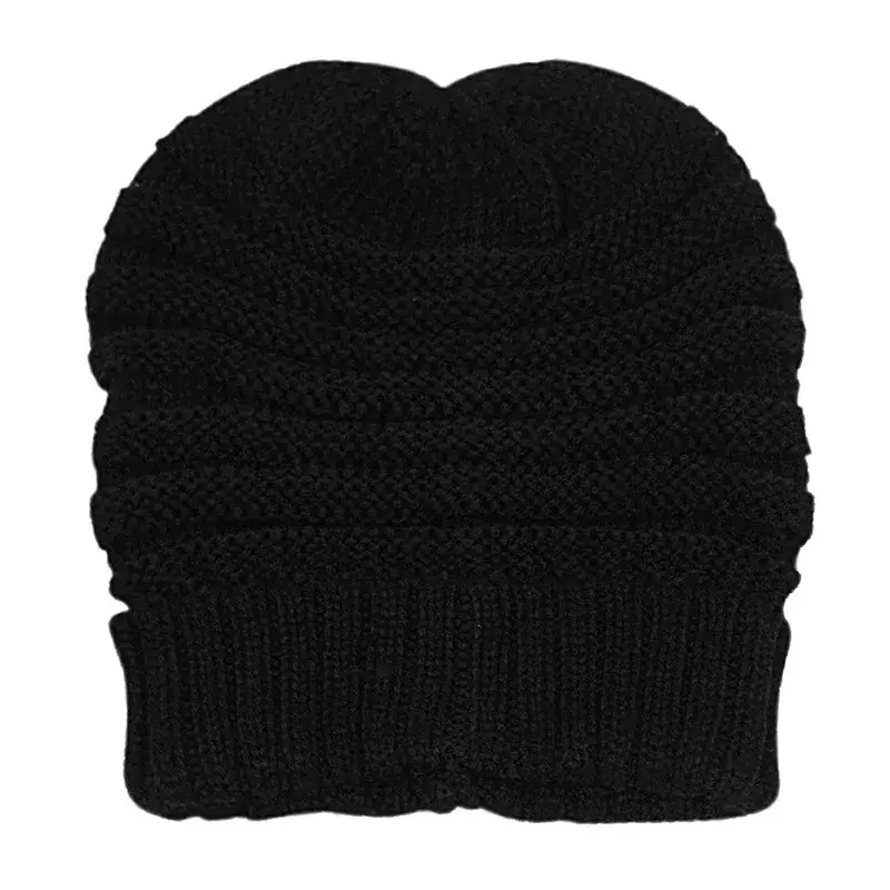 Women's Pink Wool Flanged Ski Cap Autumn Winter - Image 22