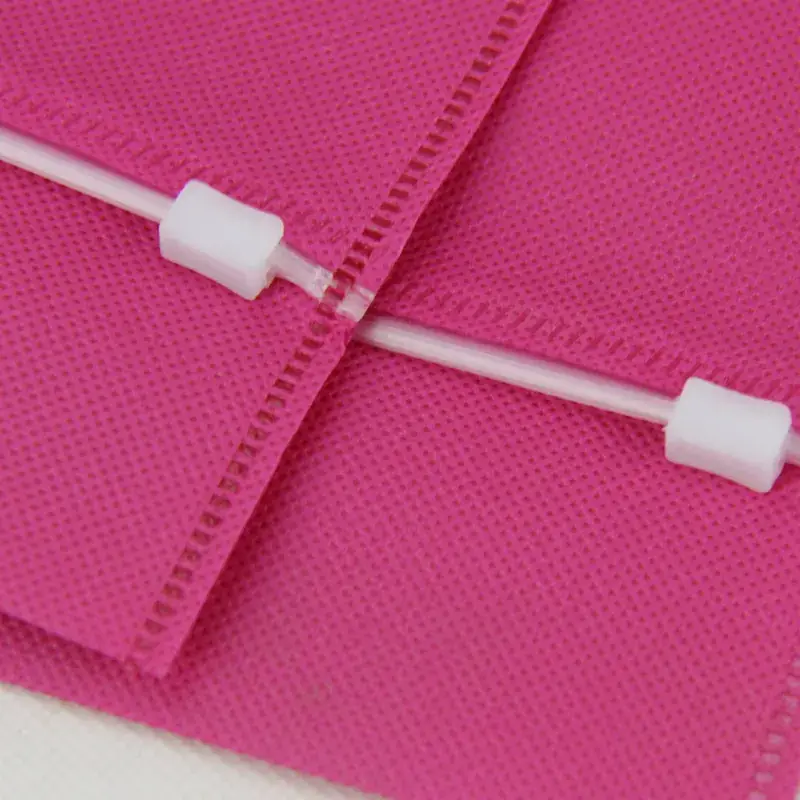Pink Self-Sealing Gift Bags with Lace Trim - Image 4