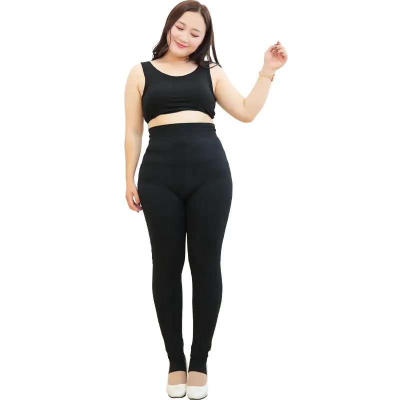 1014 Plus Fat Size Cotton Padded Leggings Winter Women - Image 5