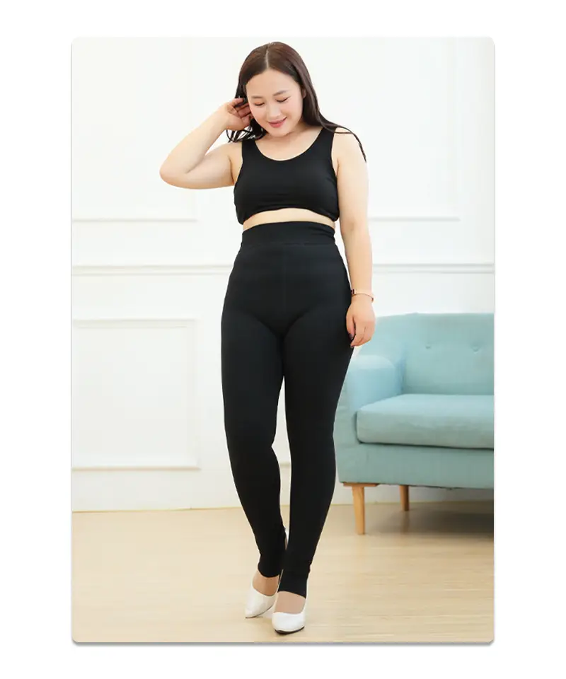 1014 Plus Fat Size Cotton Padded Leggings Winter Women — feature 16