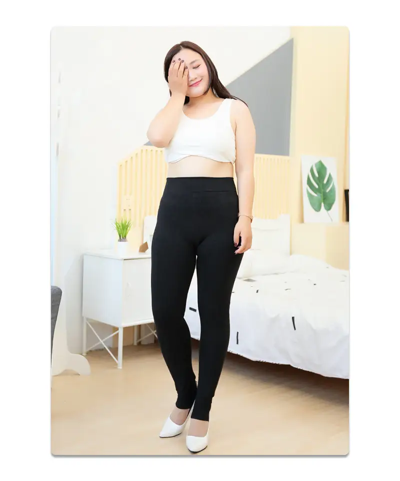 1014 Plus Fat Size Cotton Padded Leggings Winter Women — feature 19