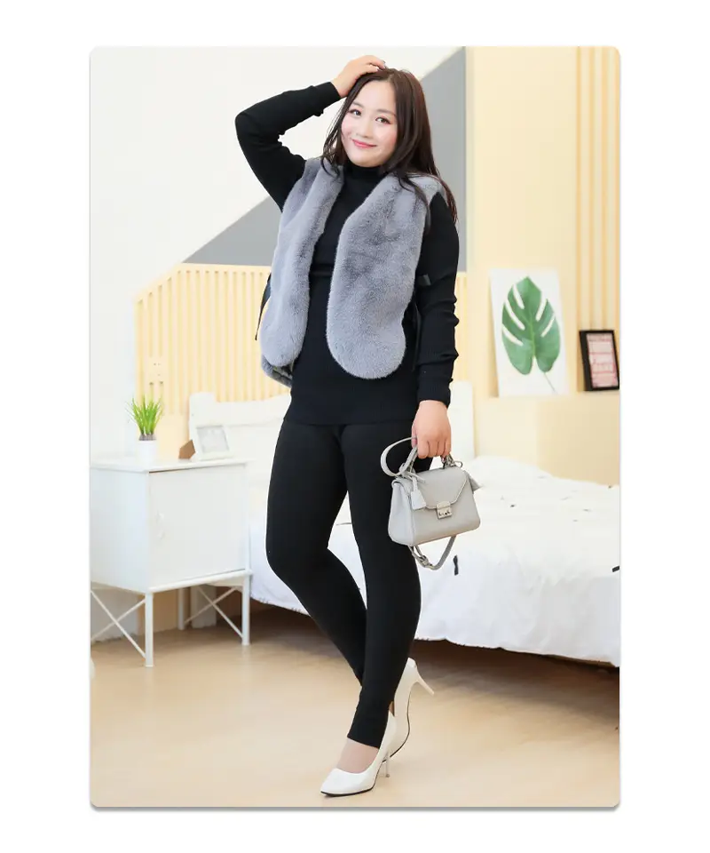 1014 Plus Fat Size Cotton Padded Leggings Winter Women — feature 22