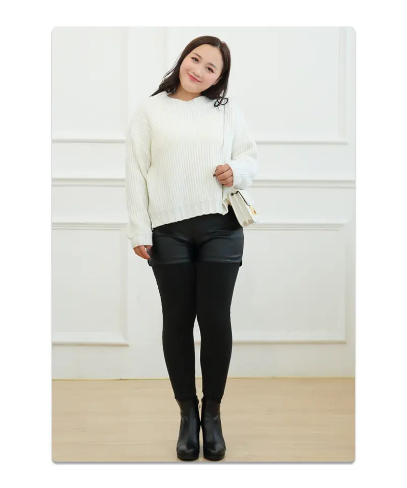 1014 Plus Fat Size Cotton Padded Leggings Winter Women — feature 23
